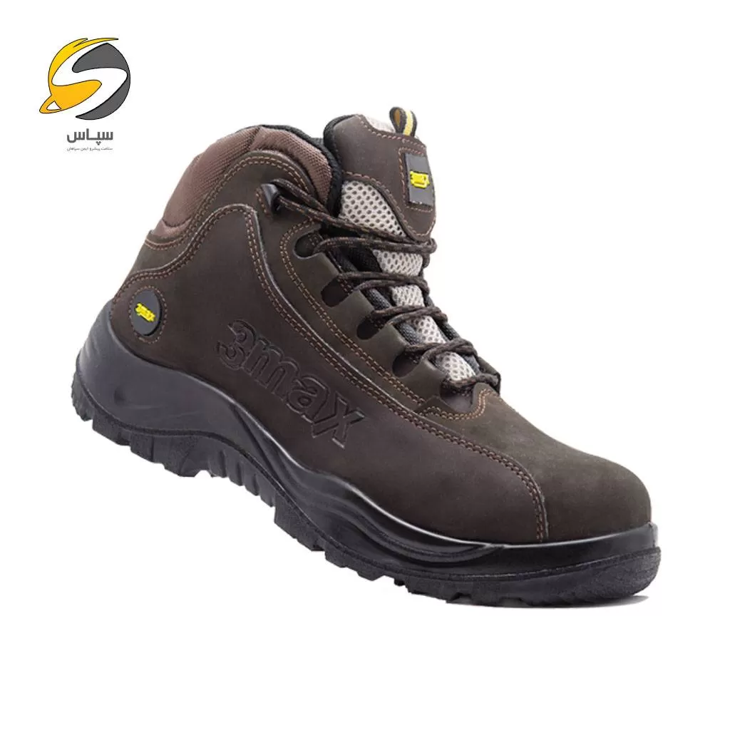 پوتین ایمنی ایمن پا مدل 3MAX نیو قهوه ای سبز پوتین ایمنی ایمن پا مدل 3MAX نیو قهوه ای سبز