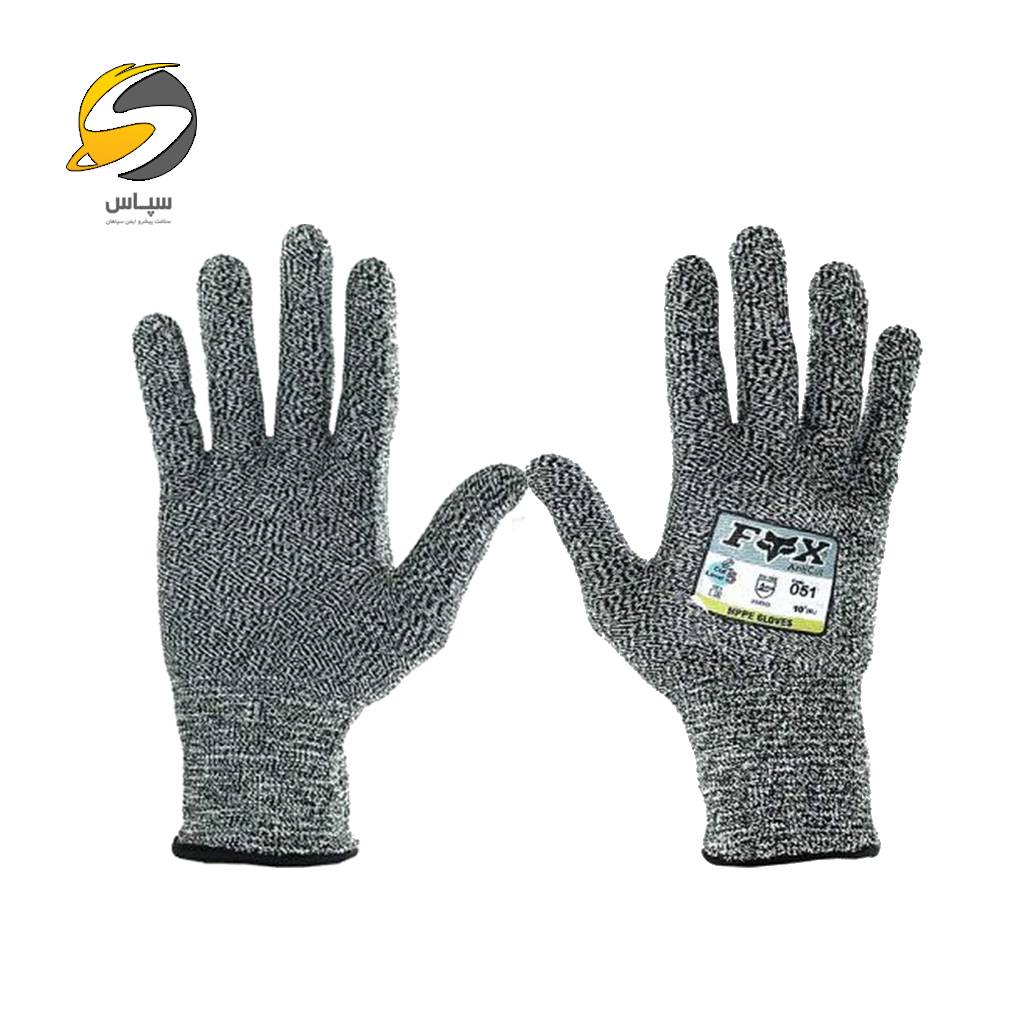 dastkesh FOX-051 دستکش ایمنی ضد برش کات 5 FOX