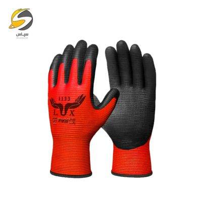 دستکش ایمنی کف مواد شیاری لوکس 1133