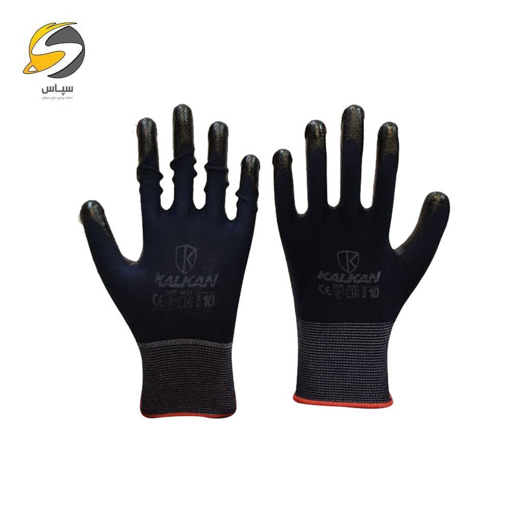 1-2-Nitrile-Kalkan-Gloves دستکش ایمنی 1/2 نیتریل کالکان