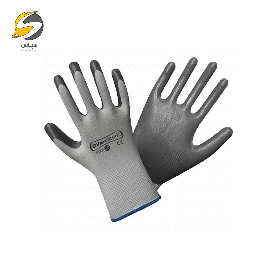 Gilan-foam-gloves دستکش ایمنی کف مواد گیلان